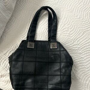 Chanel quilted bag designed by Karl Lagerfield. Very unique bad